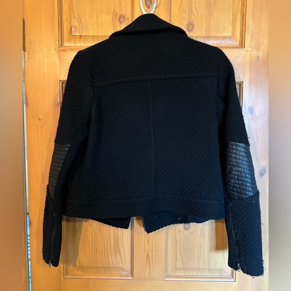 Vince Wool Blend/Leather Jacket - Picture 4 of 4